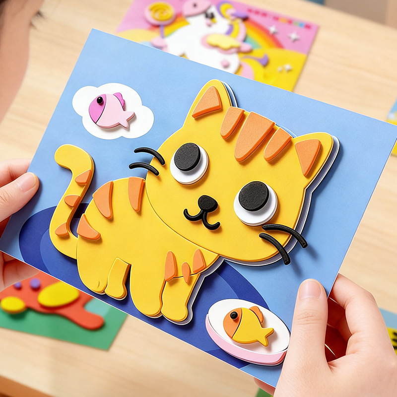 Science Project - Pegatinas 3D para Niños, 10 Hojas