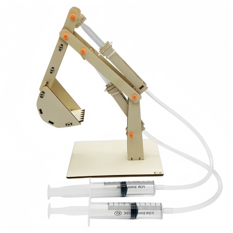 Science Project - Modelo de excavadora hidráulica DIY para