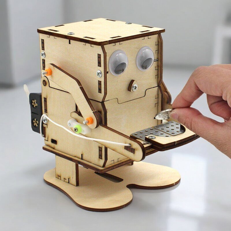 Science Project Robot - Robot de Madera para Armar, Modelo