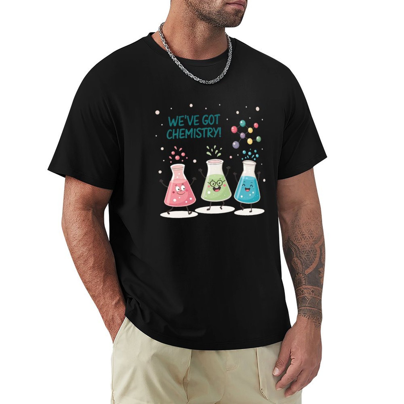 Science Buddy - Camiseta Science Beaker Buddies con estampado
