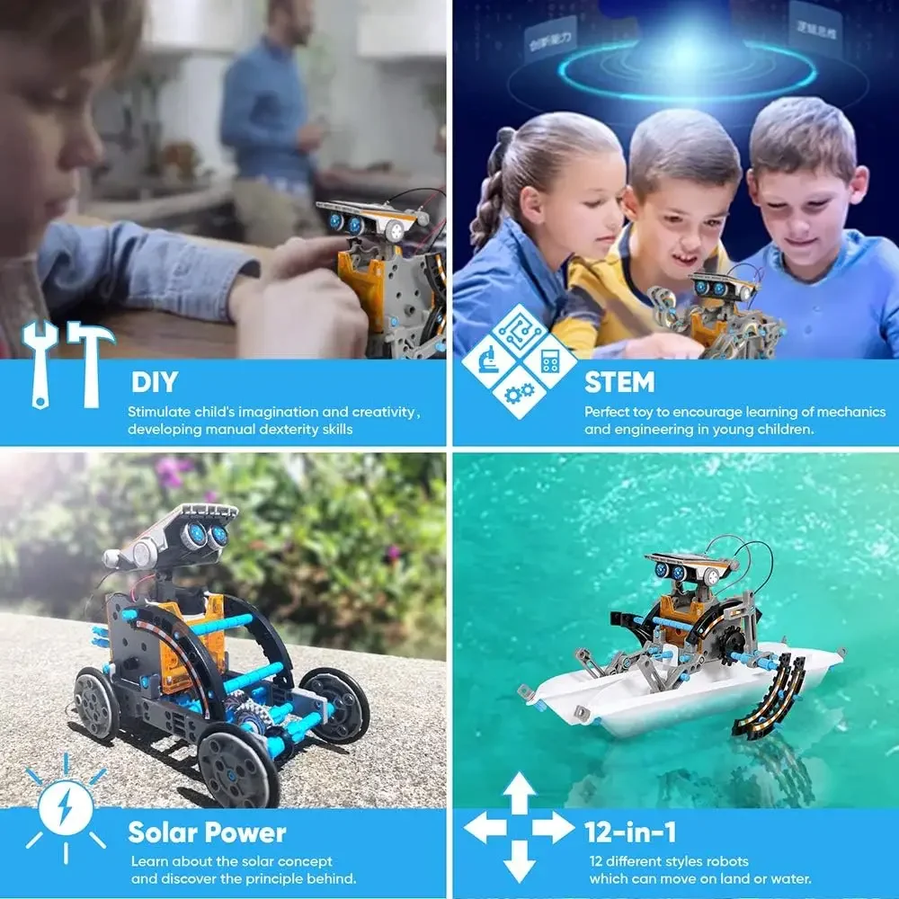 Robot Solar educativo 13 en 1, - Science Project Robot reseña y precio