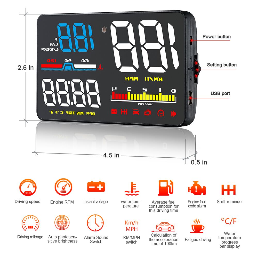 Proyector Digital OBD2 para Pa - Anemometer Wind Speed reseña y precio