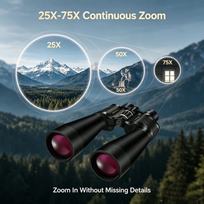 Binoculares BORWOLF 25-75X70 c - National Geographic Telescope 70Mm reseña y precio