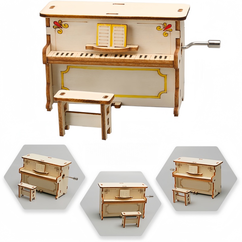 Piano Infantil de Manivela, Mo - Science Diy Model reseña y precio